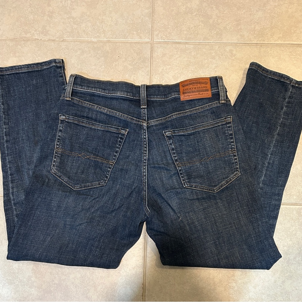 Lucky Brand Men's Dark Blue Denim Jeans